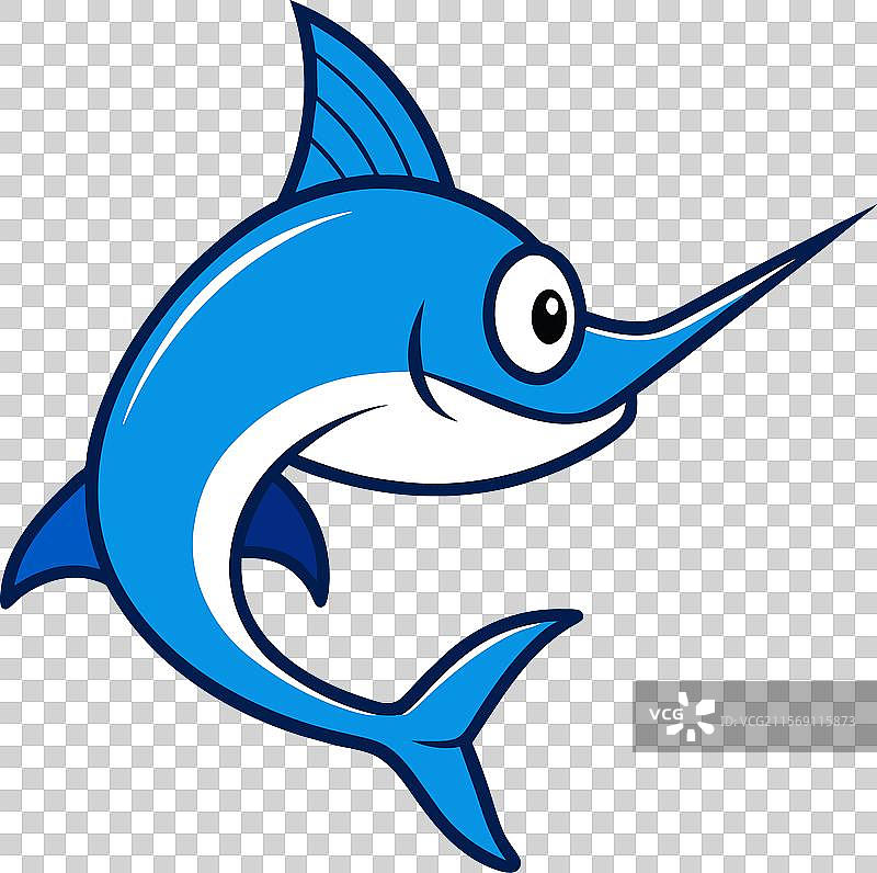 蓝枪鱼阅读图标图片素材