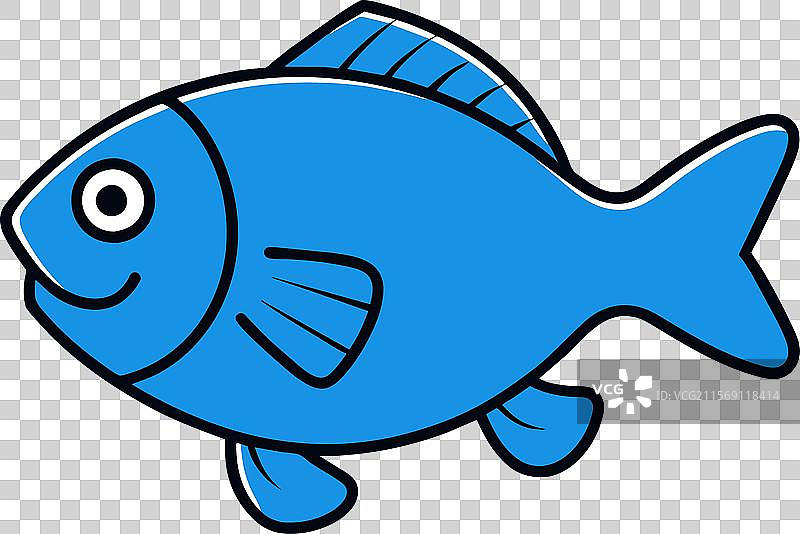 蓝鳃太阳鱼行走图标图片素材