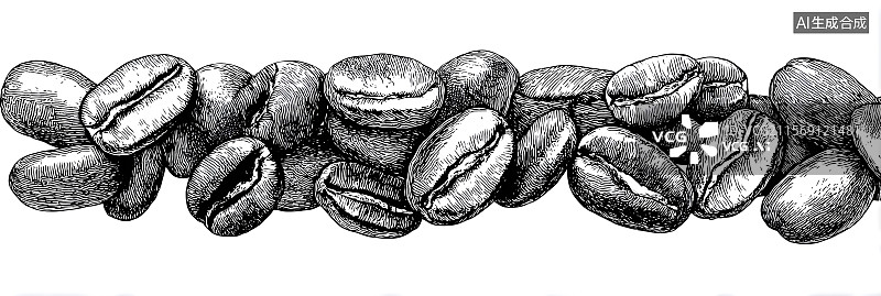 【AI数字艺术】咖啡豆图片素材