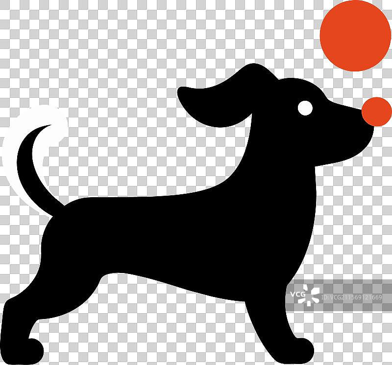 博洛尼亚犬玩耍图标图片素材