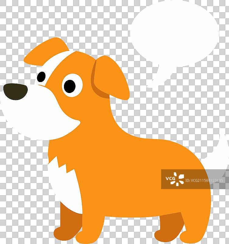 博洛尼亚犬说话图标图片素材