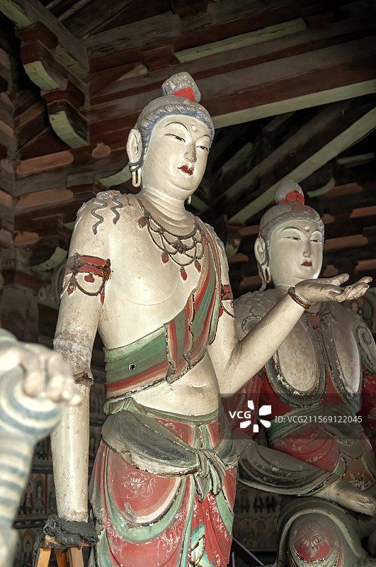 世界文化遗产目录-山西平遥镇国寺（我国现存最古老的木结构建筑之一）图片素材