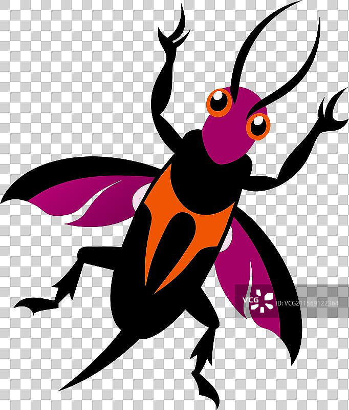 轰炸虫跳跃图标图片素材