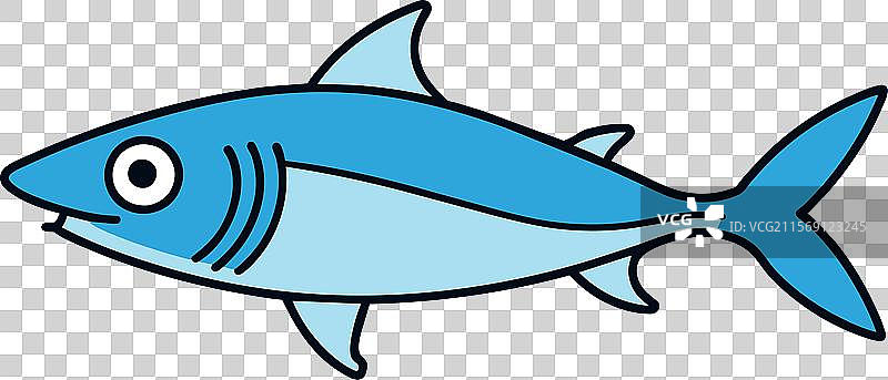 鲣鱼游泳图标图片素材