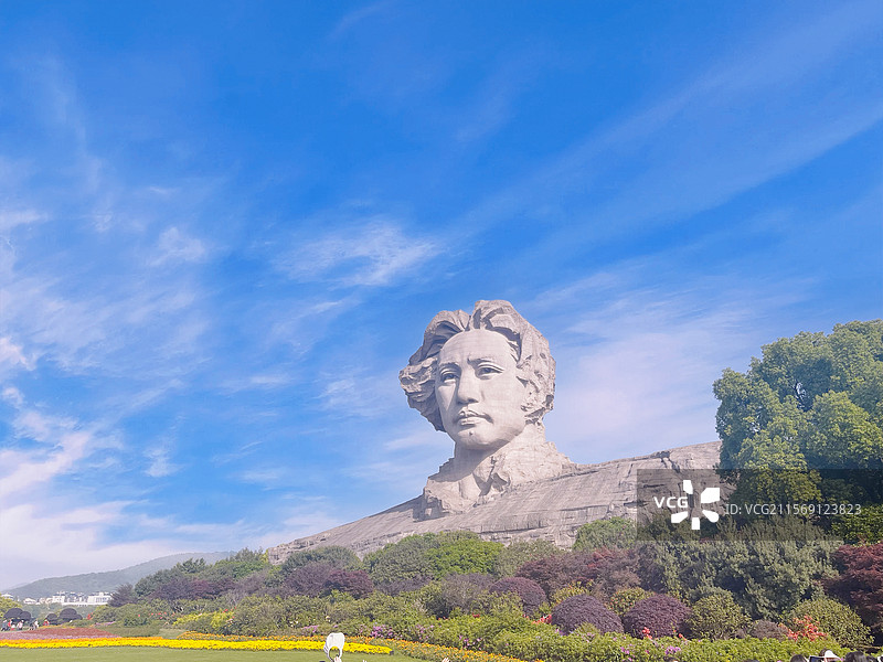 长沙橘子洲头图片素材