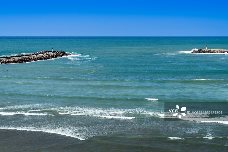 摩洛哥首都拉巴特，濒临大西洋的海滨城市，海角上的要塞遗址——乌达雅堡（乌达亚堡，乌达亚斯城堡）图片素材