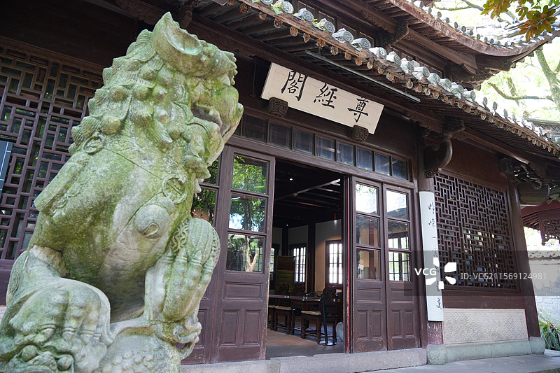 浙江省宁波市天一阁博物院尊经阁图片素材