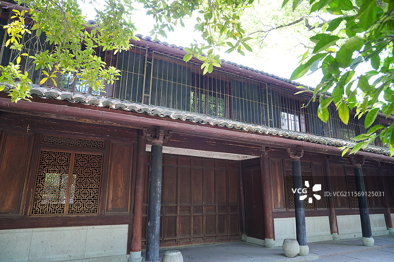 天一阁藏书楼 浙江省宁波市天一阁博物院宝书楼图片素材