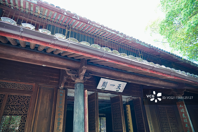 天一阁藏书楼 浙江省宁波市天一阁博物院宝书楼图片素材