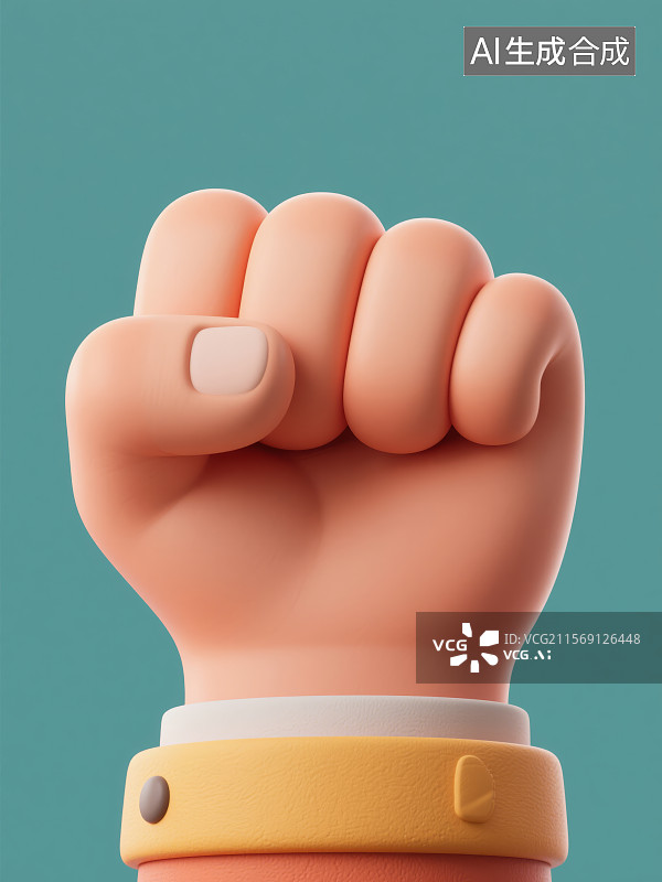【AI数字艺术】一只举起来的手图片素材