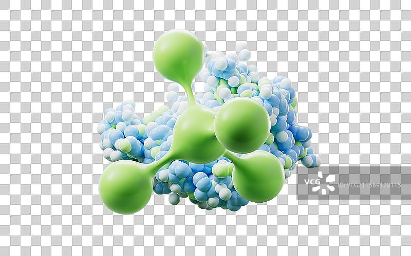 生物医药分子三维渲染图片素材