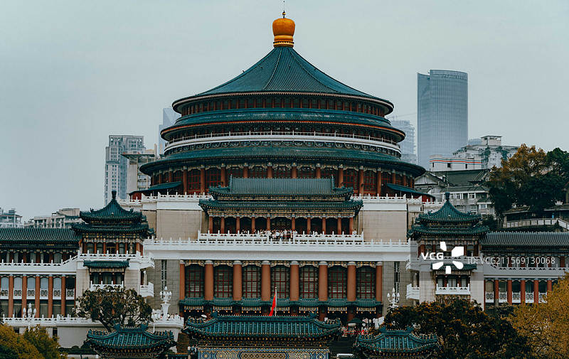 重庆城市风光大礼堂图片素材