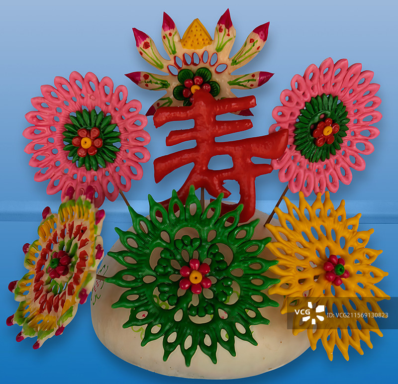 非遗项目-面塑-寿图片素材