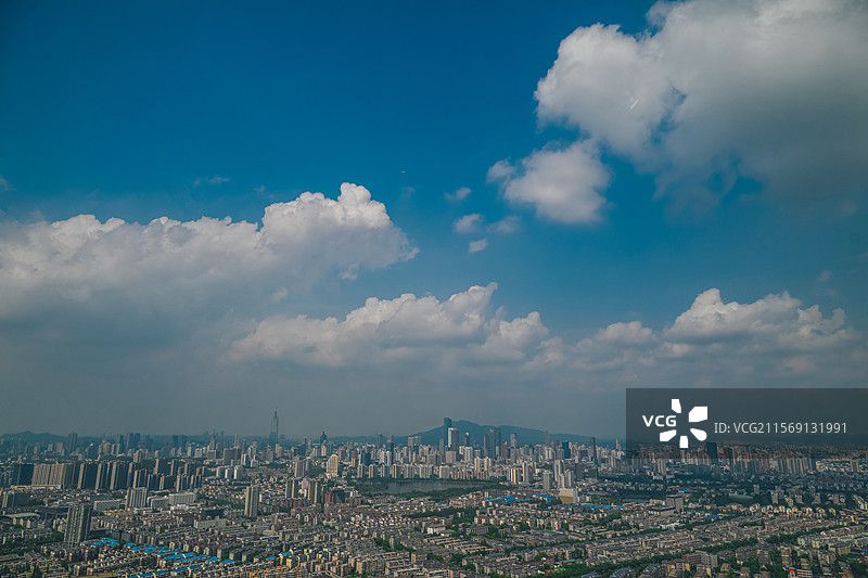 南京城市天际线风光图片素材