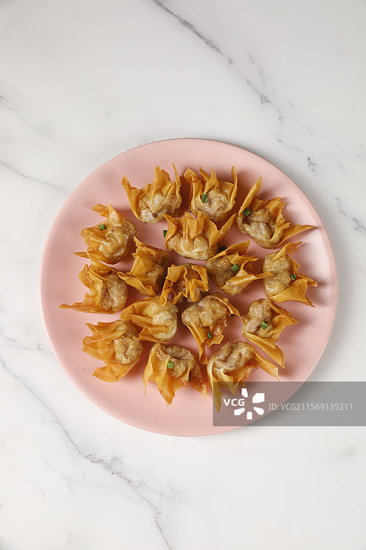 油炸馄饨图片素材
