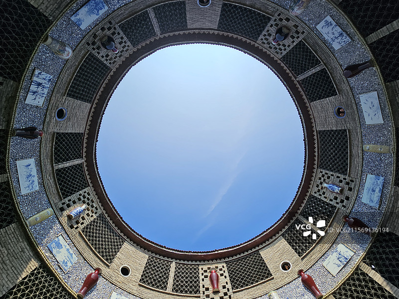 景德镇瓷宫的天空图片素材