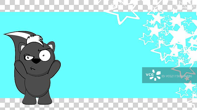 臭鼬卡通背景格式图片素材