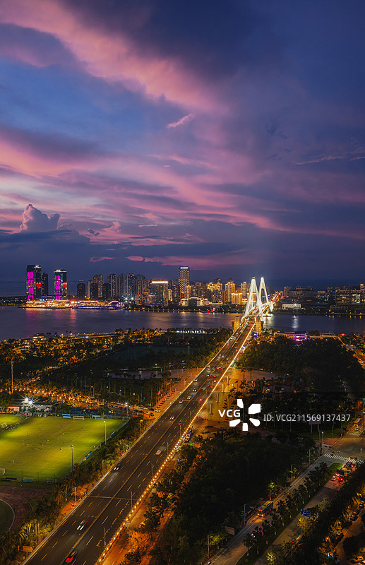 海口世纪大桥图片素材