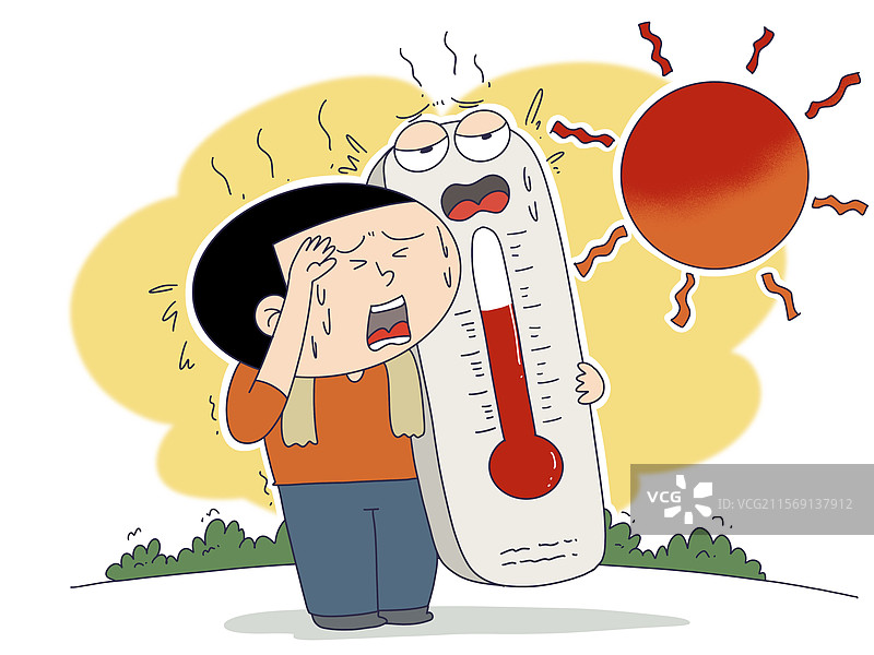 高温炎热天气图片素材
