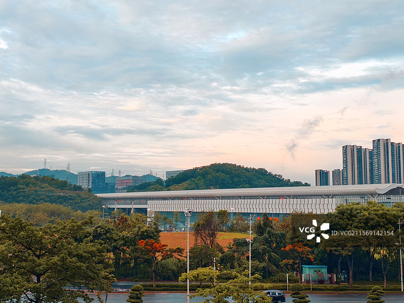 城市风光高视角图片素材