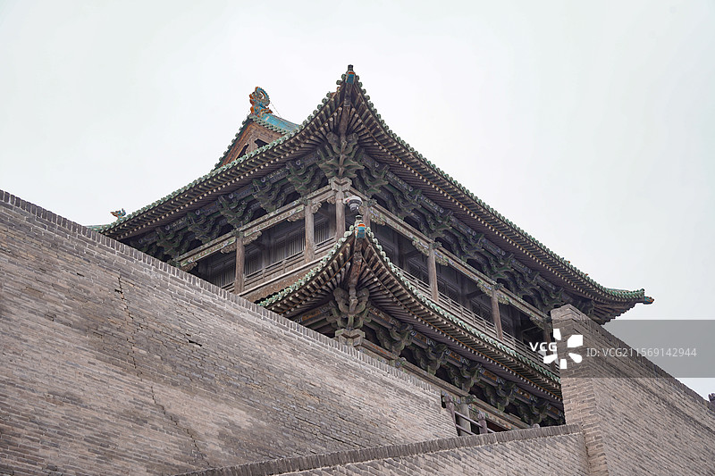 平遥古城墙图片素材