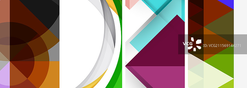 流畅的几何抽象背景由...组成图片素材