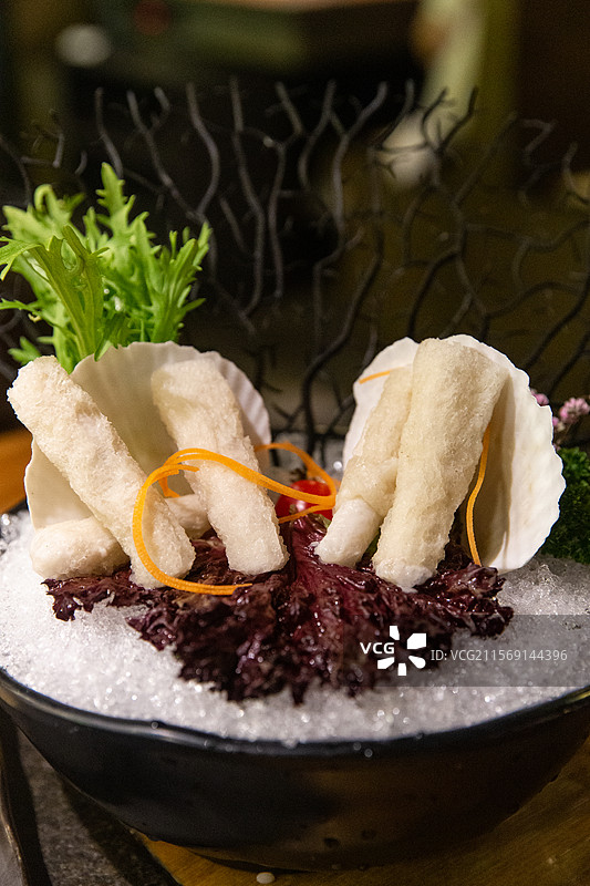 火锅海鲜竹荪虾滑图片素材