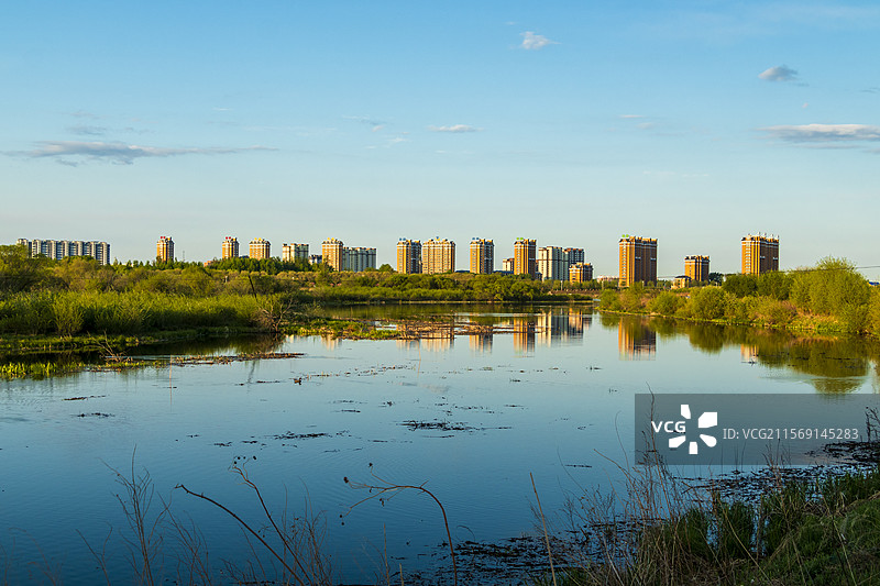 五大连池市的早晨图片素材