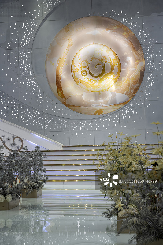 婚宴会中心城市建筑风光图片素材