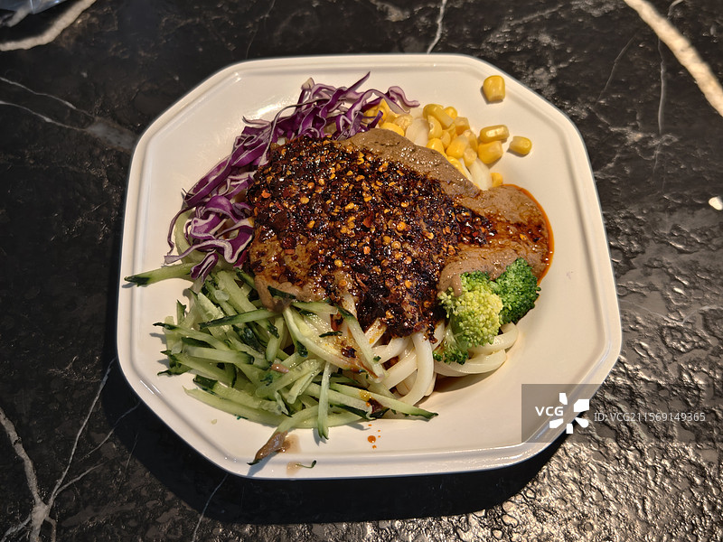 陕西凉皮 面皮 特色美食图片素材