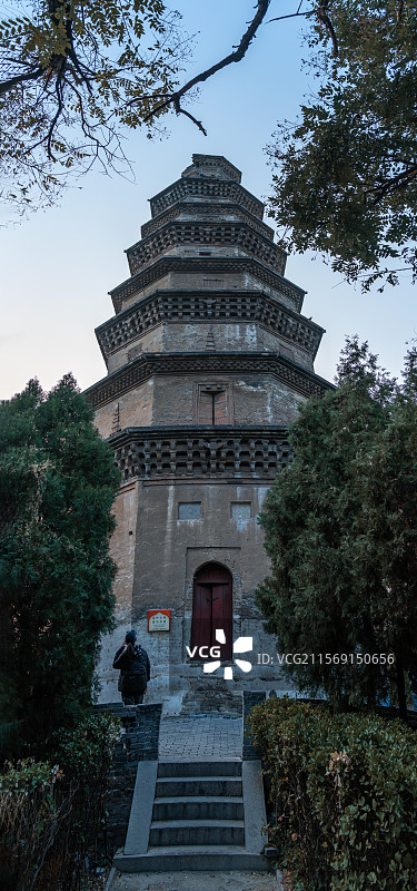 响堂山石窟   宋塔  长乐寺遗址图片素材