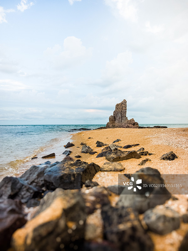 日落时的临高角仙人指路景点图片素材