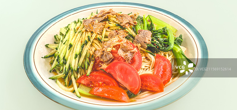 牛肉凉拌面图片素材