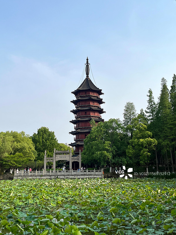 湖州飞英公园飞英塔图片素材