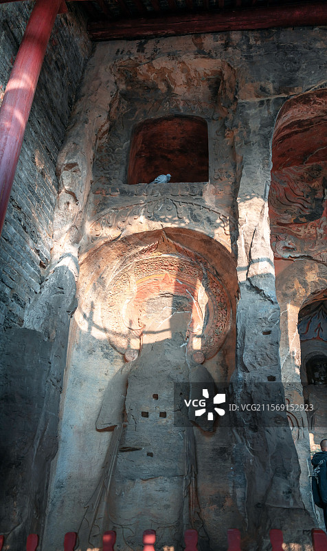 北齐皇家石窟 中国北方石窟艺术瑰宝图片素材