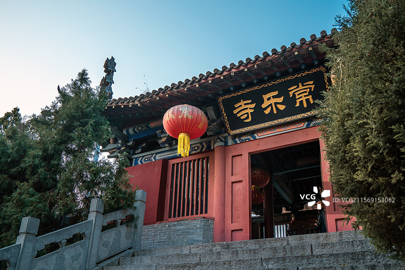 响堂山石窟  长乐寺新址图片素材