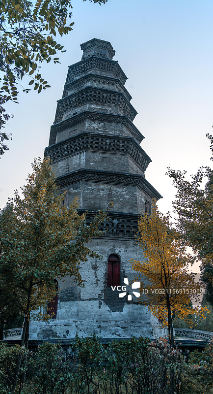 响堂山石窟   宋塔  长乐寺遗址图片素材