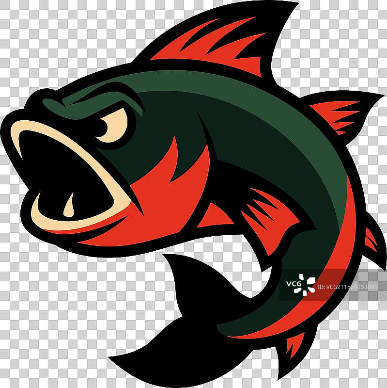 愤怒的鲶鱼图标图片素材