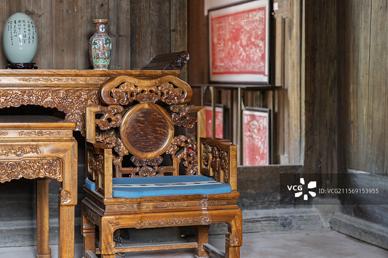 古色古香的中式家具图片素材