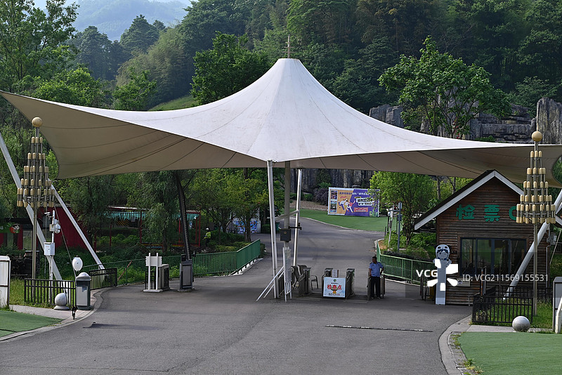成都天府花溪谷检票口图片素材