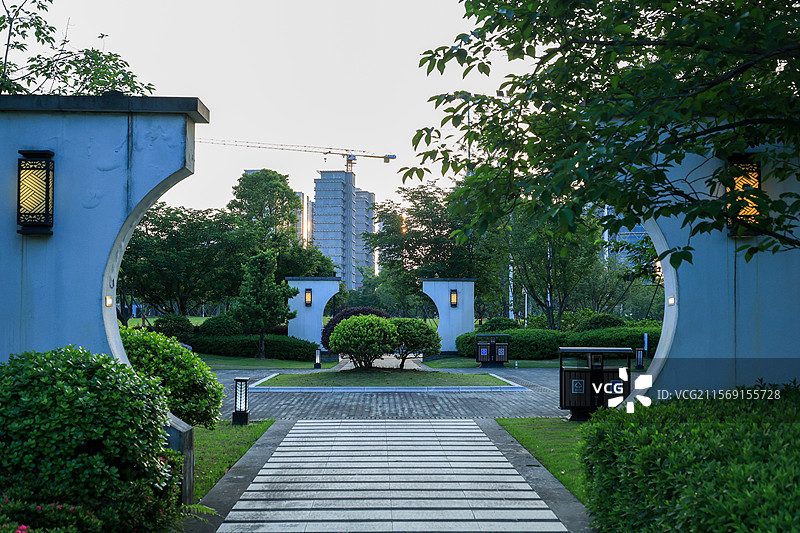 路桥公园图片素材