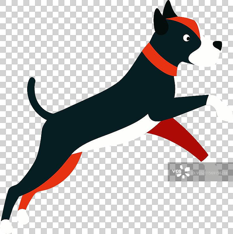 拳师犬跳跃图标图片素材