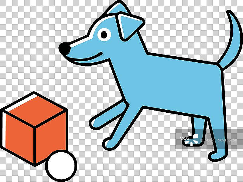 拳师犬阅读图标图片素材