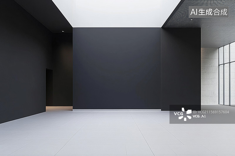【AI数字艺术】现代简约室内空间图片素材