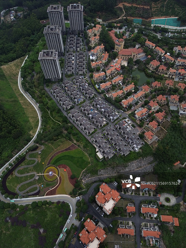 航拍漳州长泰十里蓝山图片素材