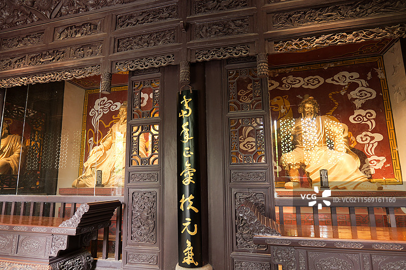 湖北襄阳古隆中景区大殿图片素材