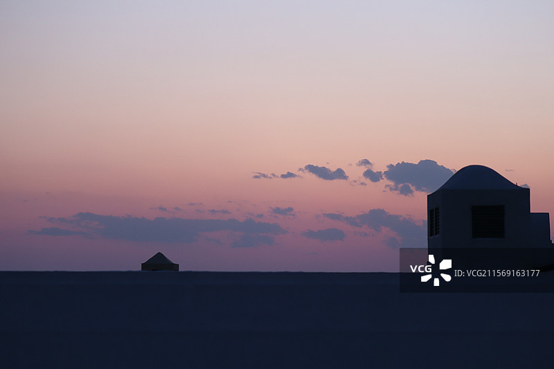 秦皇岛阿那亚黄昏图片素材