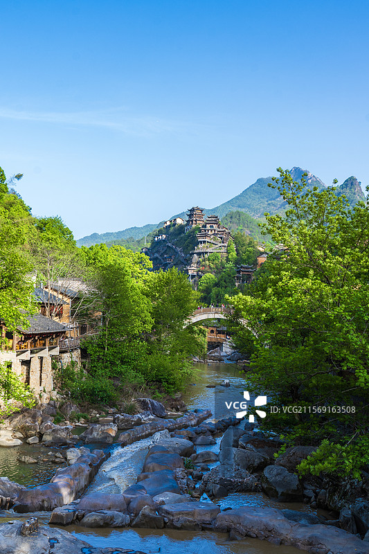 江西上饶市广信区望仙乡望仙谷4A级旅游景区风景图片素材