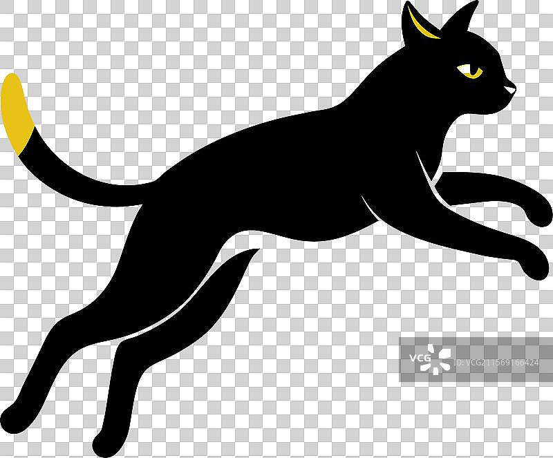 英国野猫跳跃图标图片素材