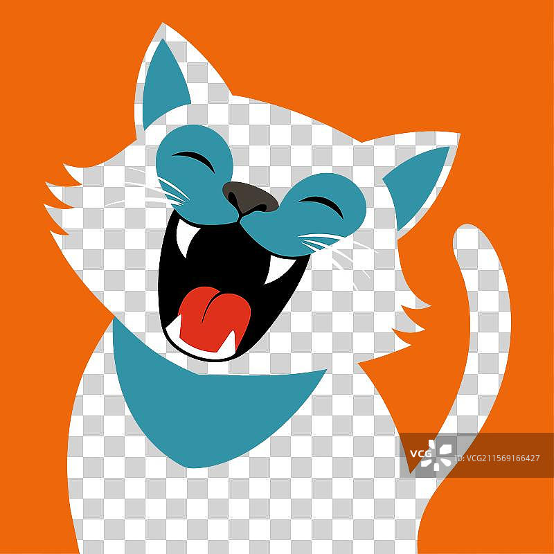 英国野猫笑脸图标图片素材